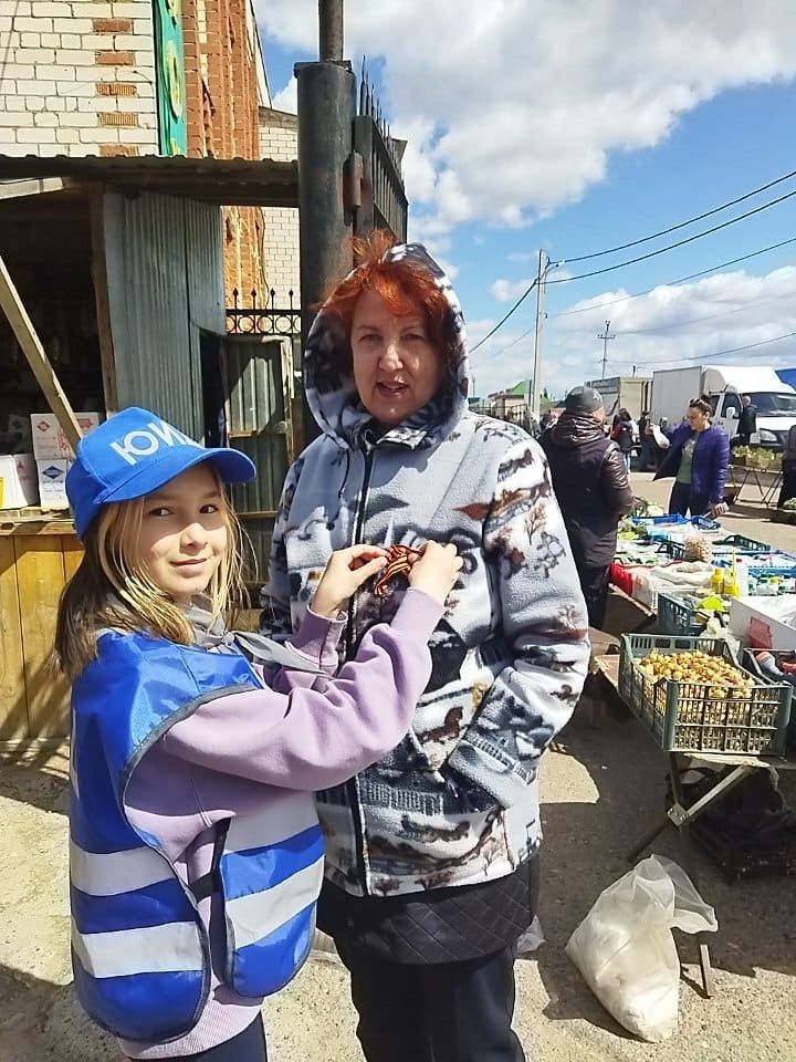 Рыбнослободцы присоединились к акции «Георгиевская ленточка»