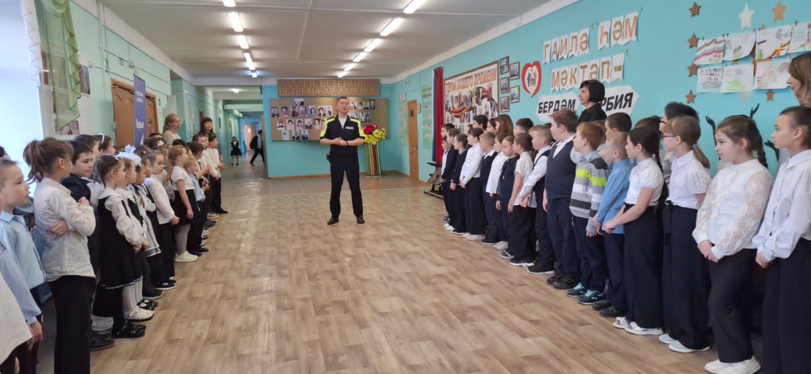 Начальник отделения Госавтоинспекции Рыбно-Слободского района провел встречу с учениками