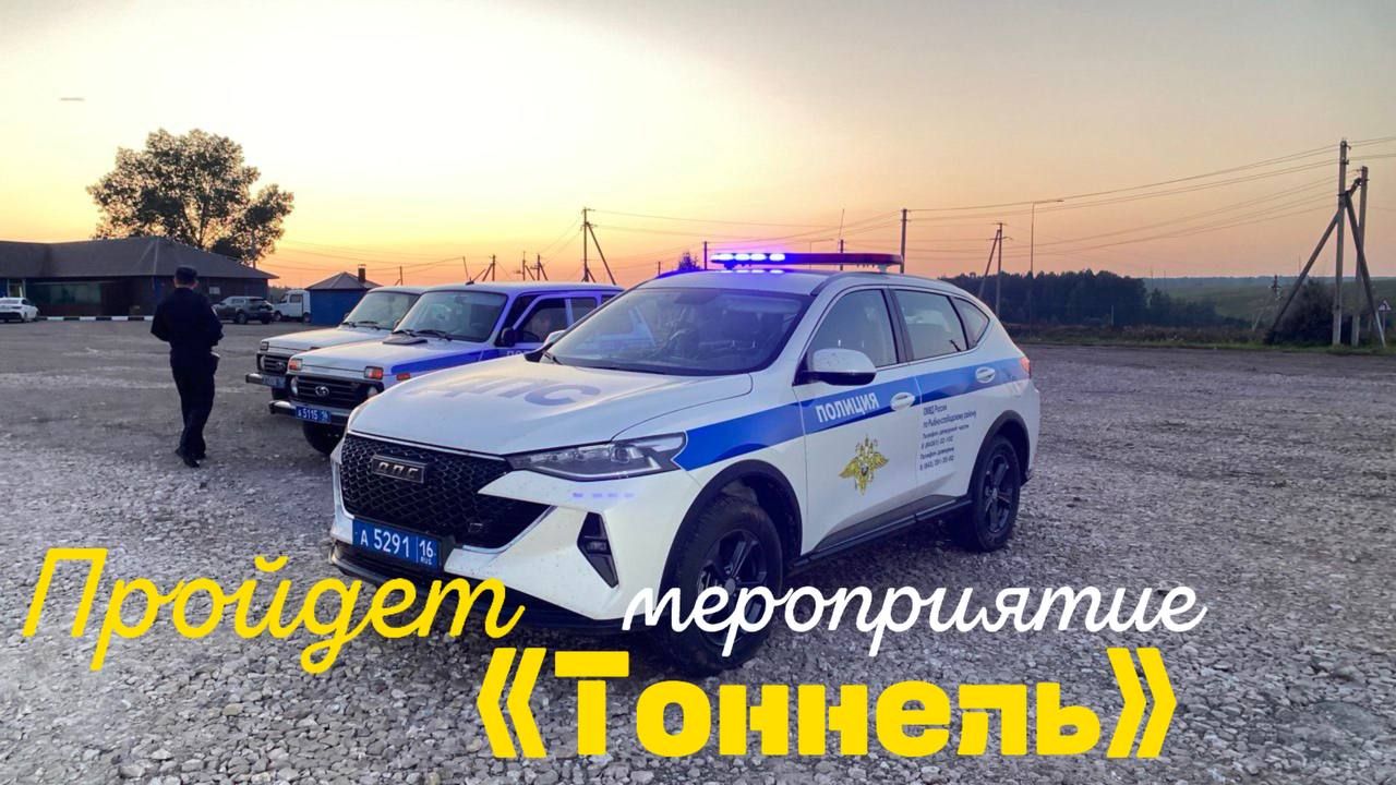 Завтра в Рыбно-Слободском районе пройдет целевое мероприятие «Тоннель»