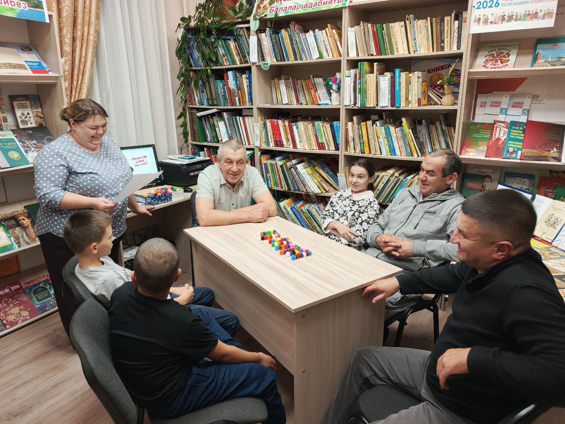 В Биектауской библиотеке провели конкурсную программу для пап
