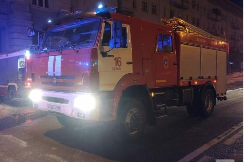 В Татарстане на пожаре были спасены 15 человек, в том числе двое детей.