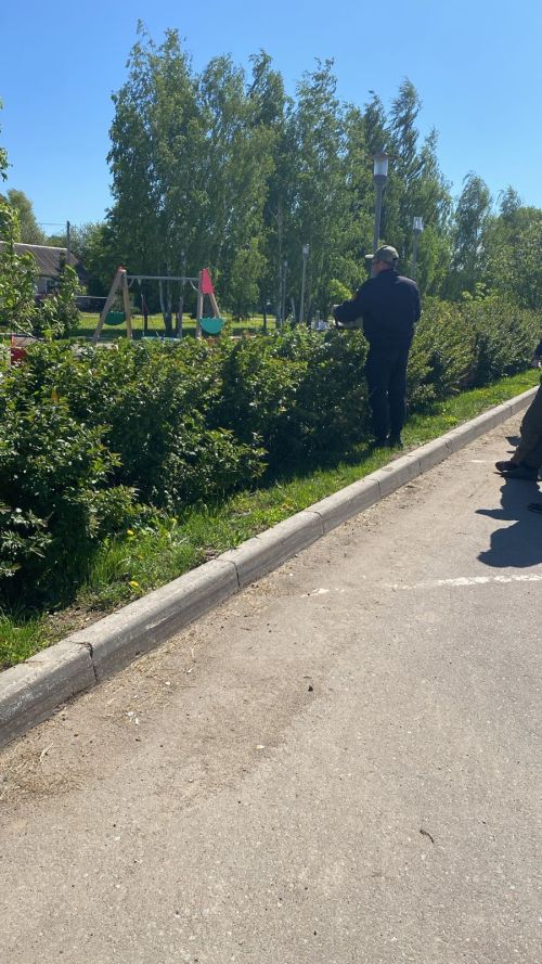 Работы  по благоустройству Рыбно-Слободского района продолжаются