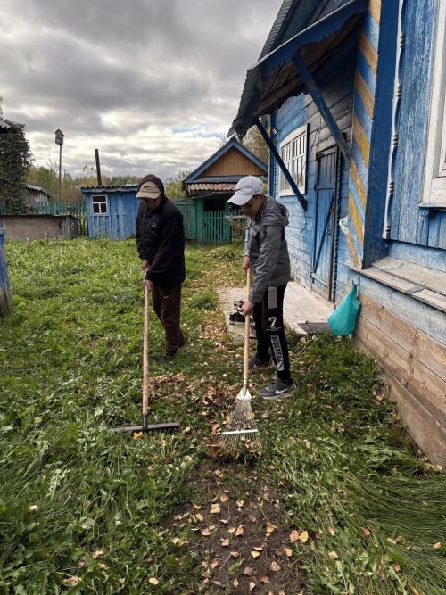 Школьники Рыбно-Слободского района помогли пожилым соседям