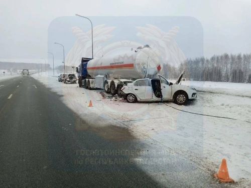 В Татарстане в ДТП с автоцистерной погибла новорожденная девочка