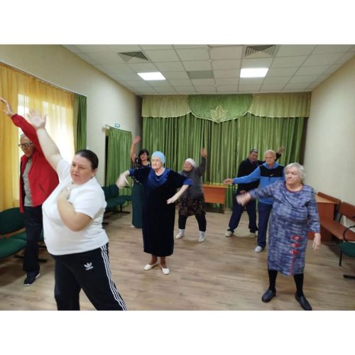 В Корноухове провели оздоровительную гимнастику и беседу о гриппе