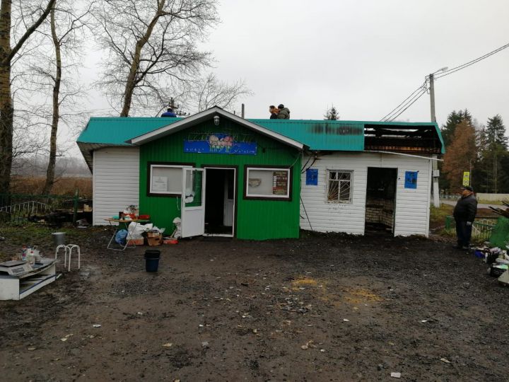 В селе Масловка Рыбно-Слободского района произошел пожар