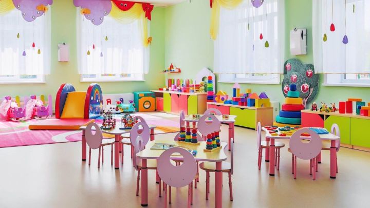 В Рыбно-Слободском районе завершается строительство детского сада