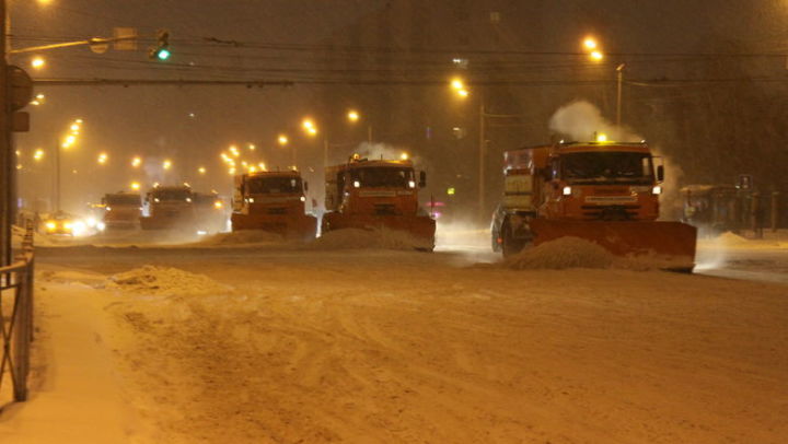 636 снегоуборочных машин работают на дорогах Татарстана