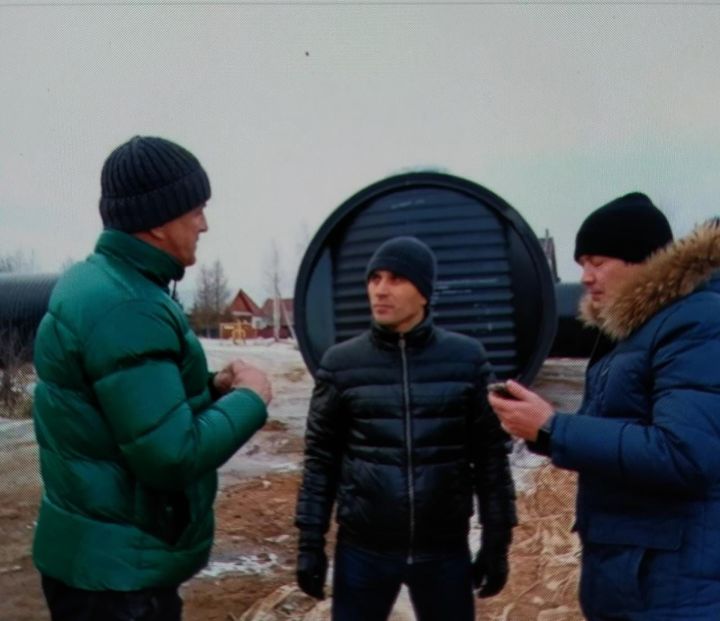 Глава Рыбно-Слободского района лично контролирует ход строительства станции очистки воды