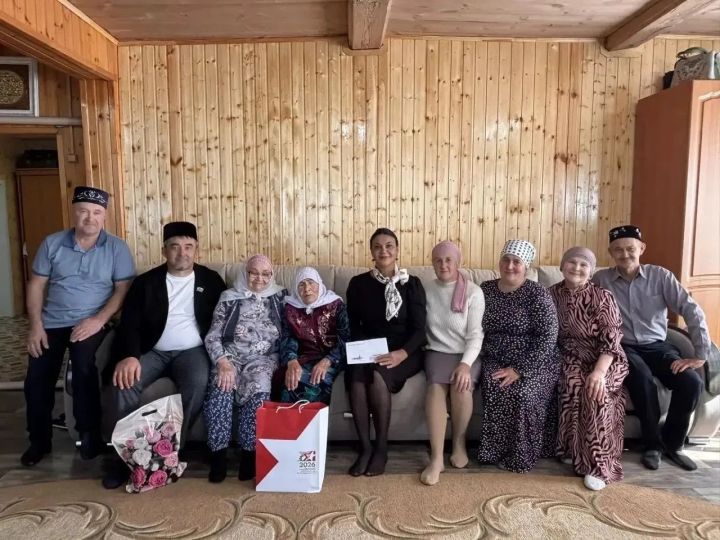 В адрес труженицы тыла из Юлсубино прозвучали теплые слова
