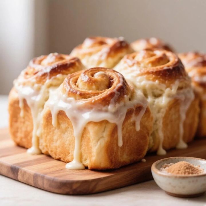 Булочки с корицей и сливочным кремом: пошаговый рецепт