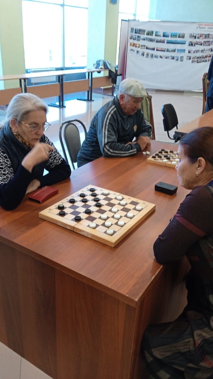 В Рыбной Слободе состоялся темпо-турнир по шахматам и шашкам «Третий возраст»