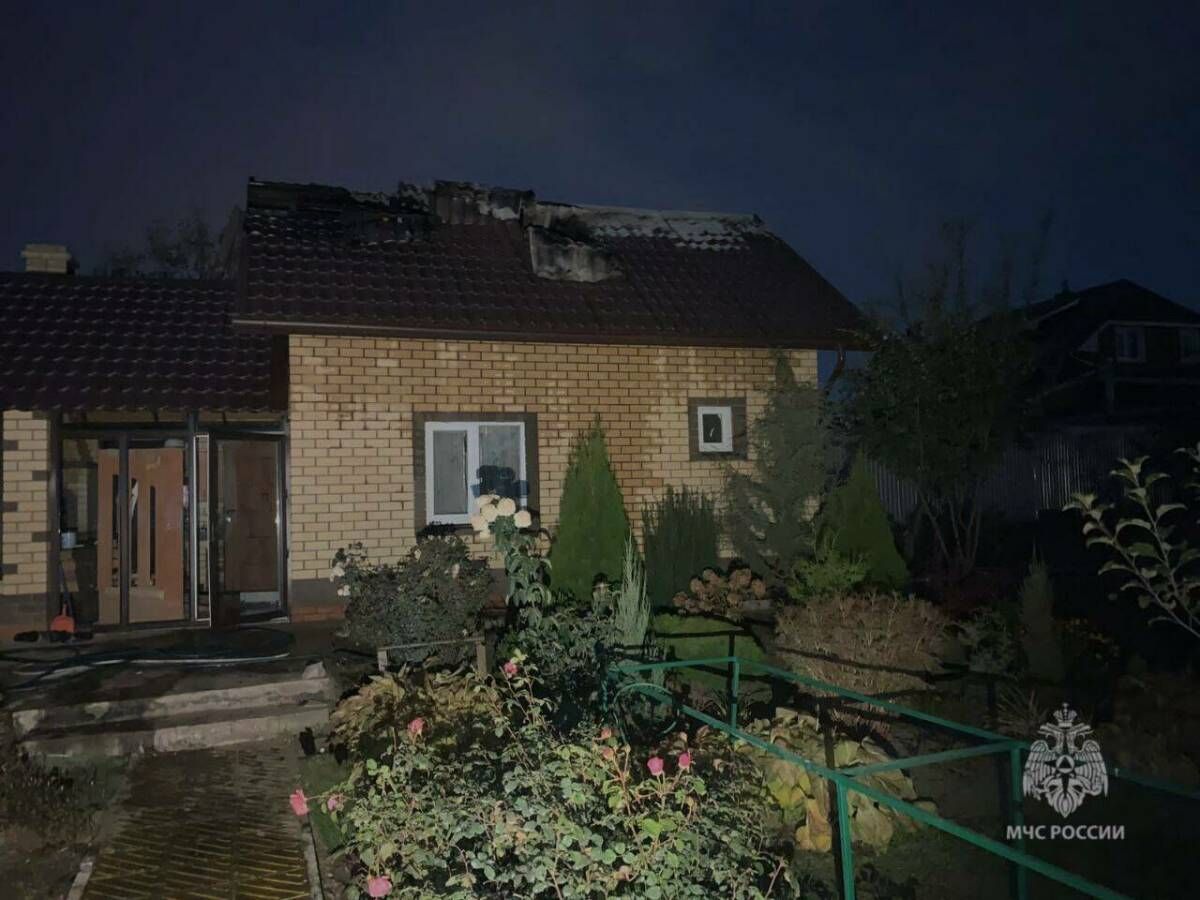 Человек пострадал в результате пожара в частной бане
