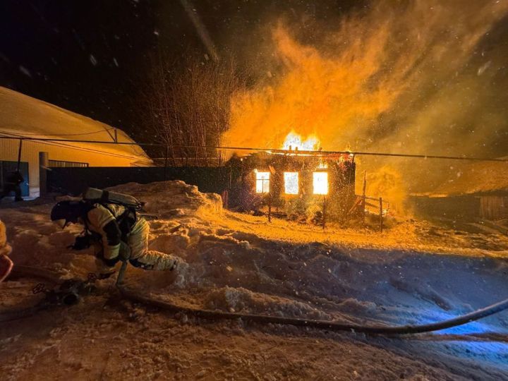 Жилой дом  сгорел дотла, один погибший