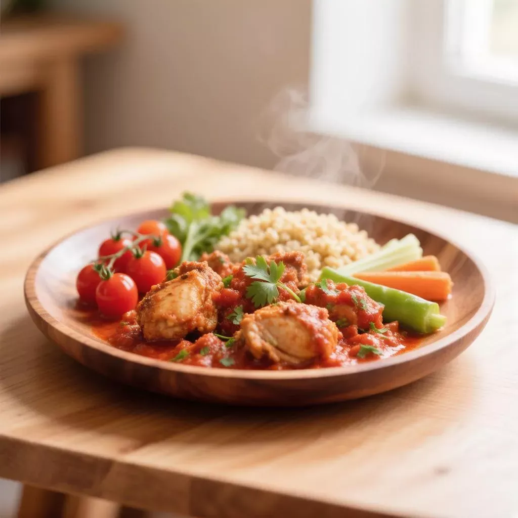 Как приготовить курицу с гречкой и овощами в томатном соусе