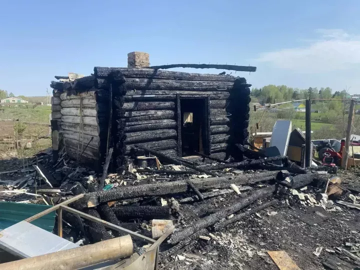 В селе Большой Машляк сгорела баня