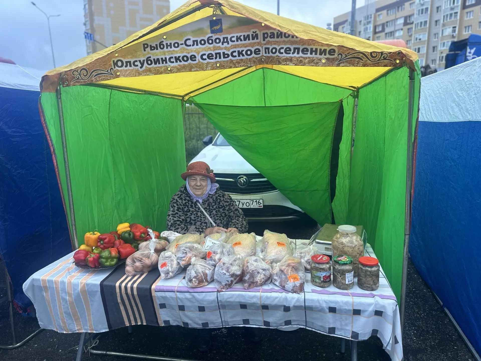 В Осиново прошла ярмарка: рыбнослободские производители представили свою продукцию