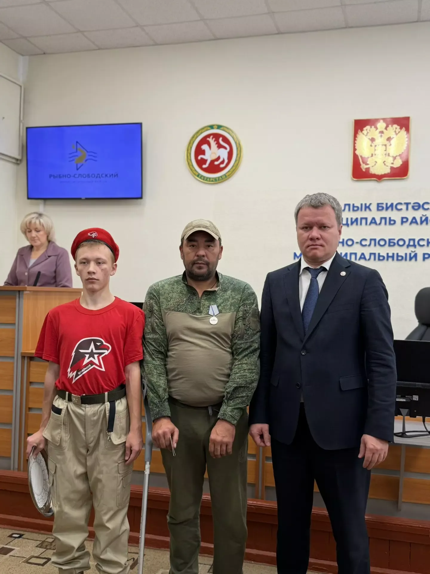 В Рыбной Слободе почтили подвиг военнослужащих района