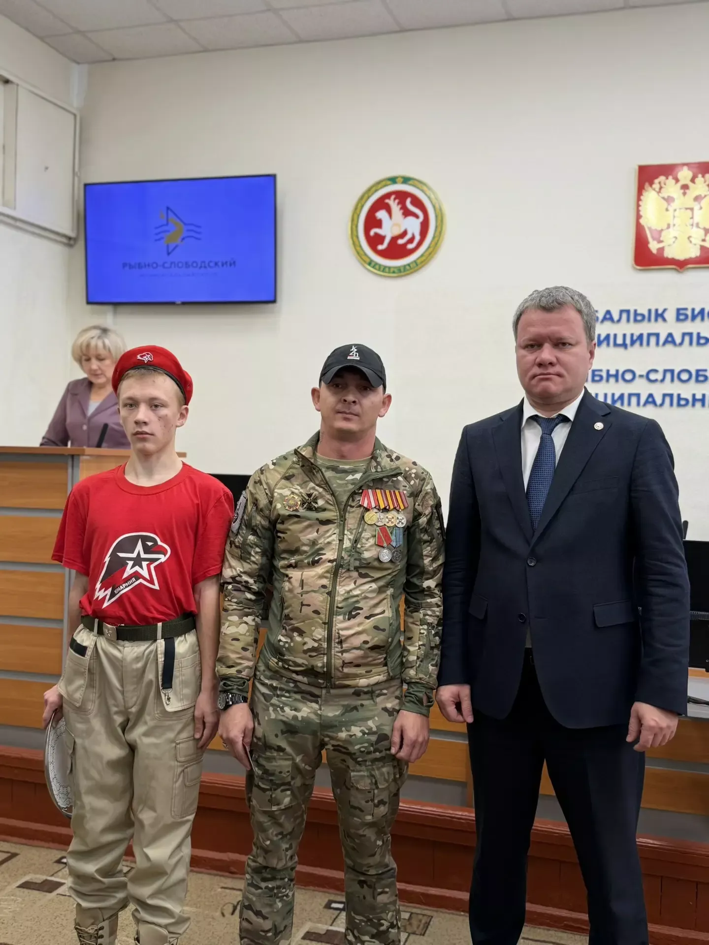 В Рыбной Слободе почтили подвиг военнослужащих района