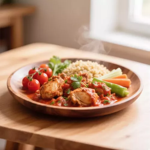 Как приготовить курицу с гречкой и овощами в томатном соусе