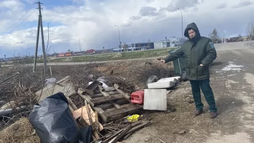 В Рыбно-Слободском районе обнаружена несанкционированная свалка