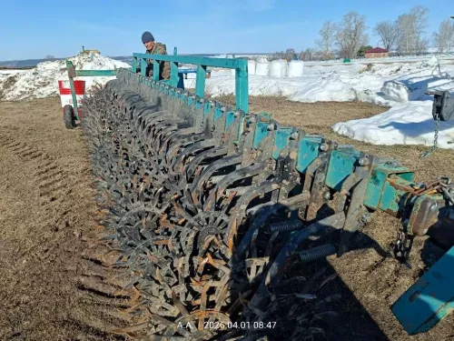 Подготовка сельхозтехники в хозяйстве «Кулон Агро» к новому сезону