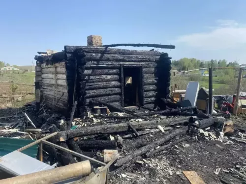 В селе Большой Машляк сгорела баня