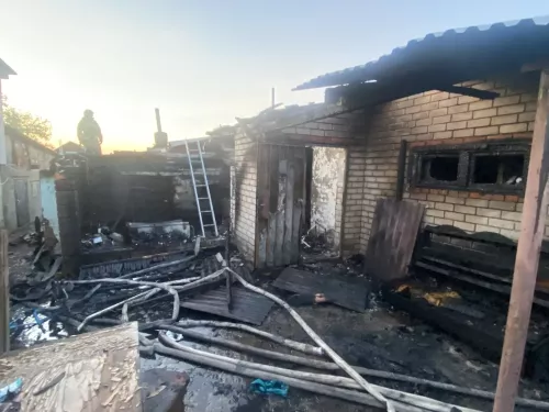 Пожар в Рыбной Слободе: уничтожен частный дом