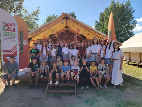 В Рыбно-Слободском районе открыли первую смену палаточного лагеря «Сәйлән»