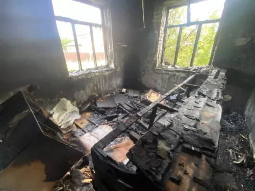 В Рыбной Слободе загорелось неэксплуатируемое здание