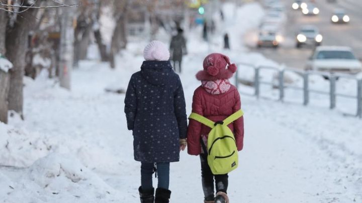 В Татарстане из-за морозов изменят расписание школьных занятий