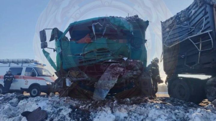 Водитель «КАМАЗА» погиб в результате столкновения на встречной полосе