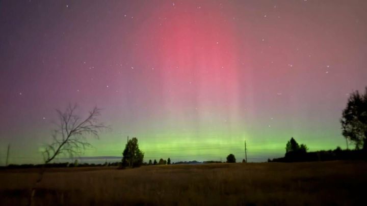 В Татарстане наблюдали северное сияние