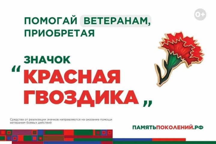 В Татарстане продолжается сбор средств на помощь ветеранам в акции «Красная гвоздика»