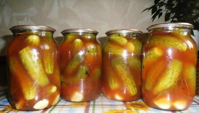 Томатлы кыяр әзерләү ысулы
