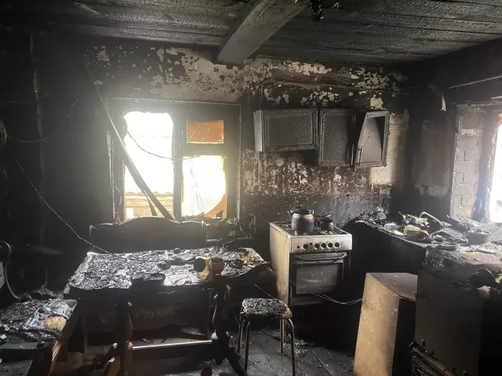 В частном доме села Малый Атмас произошел пожар
